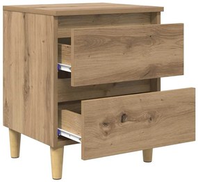 vidaXL Ágy szekrények 2 pcs Artisan tölgy 40 x 35 x 50 cm Faanyag