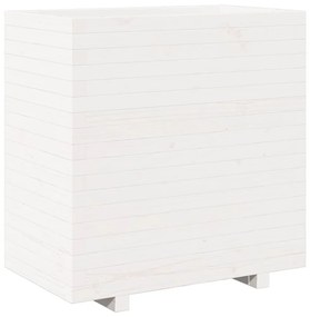fehér tömör fenyő virágláda 70x40x72,5 cm
