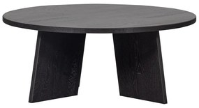 Fekete kerek dohányzóasztal ø 90 cm Fries – WOOOD