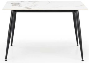 Webster étkezőasztal 120 cm, márvány / fekete