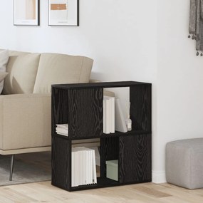 Könyvespolc Fekete tölgy 60x24x63 cm Mérnök Fa