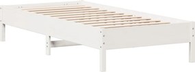 vidaXL fehér tömör fenyőfa ágy matrac nélkül 90 x 200 cm