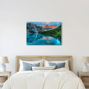 Egy türkizkék tó képe (90x60 cm)