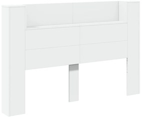 fehér áthidalószekrény LED-világítással 160 x 16,5 x 103,5 cm