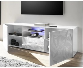 PRISMA Fehér Nagy TV szekrény 2 ajtós 1 fiókos 181cm