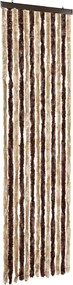 vidaXL bézs és világosbarna zsenília rovarfüggöny 56 x 185 cm