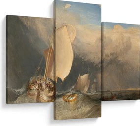 Kép - William Turner, Fishing Boats with Hucksters Bargaining for Fish, reprodukciók (90x60 cm)