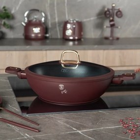 BerlingerHaus Wok fedővel Leonardo 30 cm