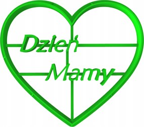 Mézeskalács lyukasztó Anyák Napja Szív 8cm