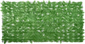 vidaXL zöld leveles erkélyparaván 200 x 100 cm