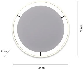 Leuchten Direkt 15392-13 - LED Dimmelhető mennyezeti lámpa RITUS 30W/230V fekete