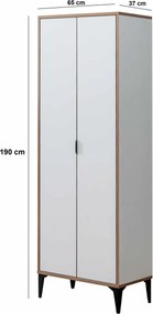 Arden konyhaszekrény, fehér, 65 cm