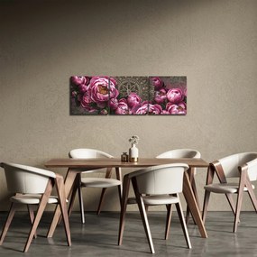 Kép - harmónia (órával) (90x30 cm)