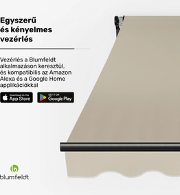 Blumfeldt CloudShade Napernyő, Okos vezérlés, UV-védelem, Fali rögzítés