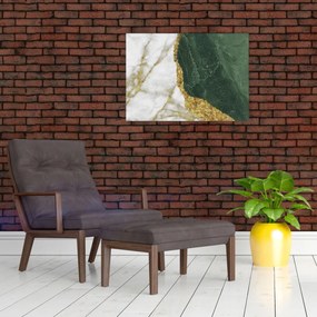 Üveg kép - Zöld márvány N⁰3 (70x50 cm)