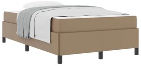 Ágykeret matraccal matracmal Cappuccino 120 x 190 cm Műbőr
