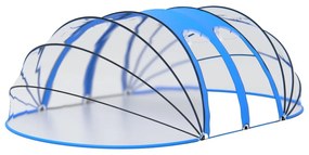 ovális medencekupola 620 x 410 x 210 cm