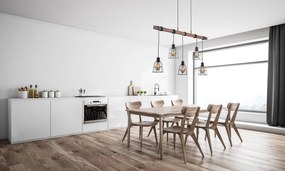 Italux loft függeszték reda matt fekete itxpnd-4793-5-l