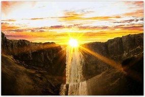 Poszterek 120x80 Naplemente Vízesés