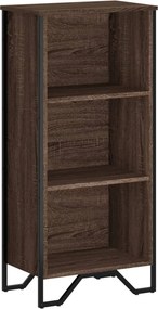 vidaXL barna tölgy színű szerelt fa könyvszekrény 50 x 31 x 106 cm