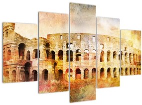 Kép - Digitális festészet, Colosseum, Róma, Olaszország (150x105 cm)