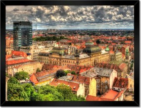Poszterek keretben 40x30 Panoráma Zágráb