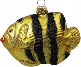 Kézzel díszített üveggömb Halak