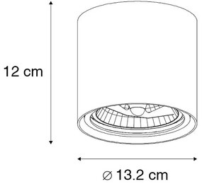 Design spotlámpa fekete AR111 - Impact