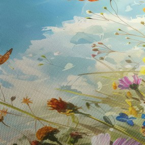 Kép - Pillangók a nyári réten (120x50 cm)