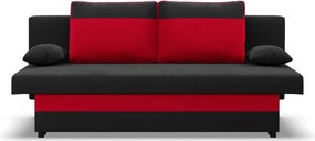 Sony kanapé, szövet anyag, bonell töltet, fekete - piros
