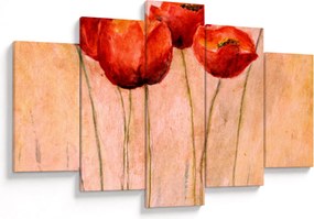 Kép - piros tulipán (150x105 cm)