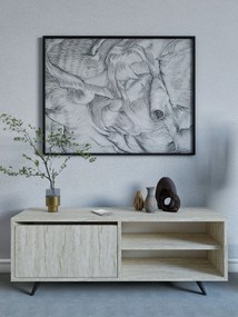 Maku TV-állvány, travertin, 120 cm