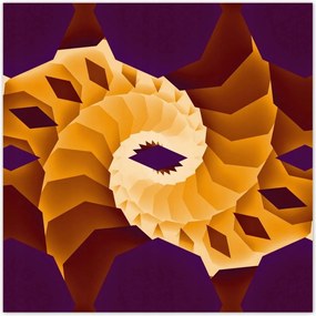 Poszterek 70x70 Forgó geometria