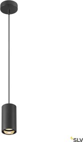 SLV 1006431 ASTO Hengeres Függesztett Lámpa Fekete GU10 IP20