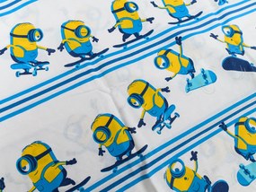 Gyermek pamut ágynemű MIMONI SKATE CREW kék Ágyneműhuzat mérete: 60 x 70 cm | 140 x 200 cm