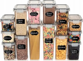 Konyhai ételtároló doboz szett 14 db-os légmentesen záródó tartály