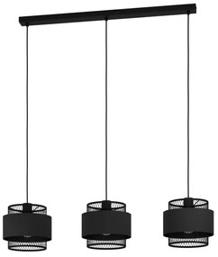 Eglo 43669 - Csillár zsinóron BAZELY 3xE27/40W/230V