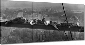 Vászonkép 60x30 Munkások a gerendán