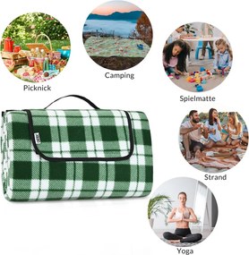 Piknik takaró, strand takaró, 2x2 m, kockás