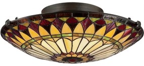 Elstead QZ-WEST-END-F - Tiffany WEST mennyezeti lámpatest 2xE27/75W/230V