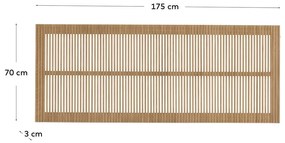 Natúr színű kőrisfa ágytámla 175x70 cm Beyla – Kave Home