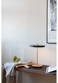Fekete LED dimmelhető asztali lámpa fém búrával (magasság 31 cm) Asteria Move – UMAGE