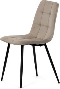 Étkezőszék, bézs, bársony szövet, DCL-X7015 CAP2
