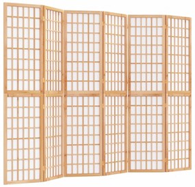 6-paneles japán stílusú összecsukható paraván 240 x 170 cm