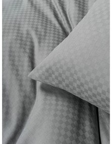 Szürke egyszemélyes renforcé pamut ágyneműhuzat 140x200 cm Checkered – Mila Home Luxury