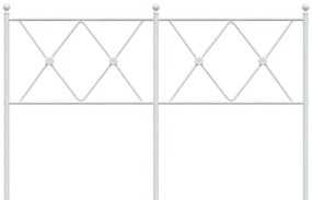 fehér fém fejtámla 137 cm