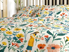 Pamut ágynemű FLOVINA POLY színes Ágyneműhuzat mérete: 70 x 90 cm | 140 x 200 cm