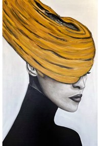 FE Replika Festmény - Sárga kalapos nő