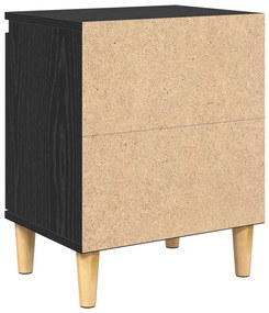 Fekete Tölgy Éjjeli Asztal Fekete tölgy Szerelt fa 40 x 30 x 50 cm