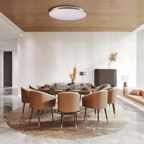 LED dimmelhető mennyezeti lámpa KERN LED/80W/230V, átm. 80 cm, arany + távirányító